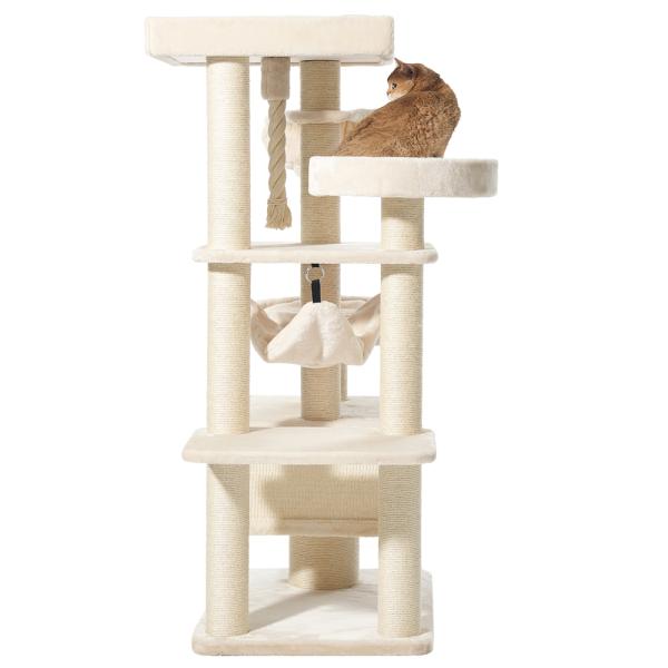 Katzenkratzbaum Vago von Nobby [162cm] - cream - für große und schwere Katzen
